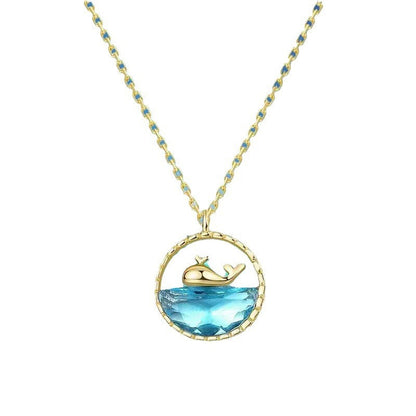 Whale Necklace Female Fishtail Clavicle Chain